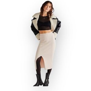 NWT Free People Skyline Midi Skirt